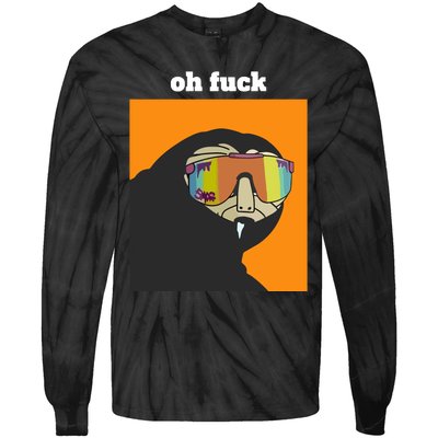 Sk Oh Fuck Slerf Tie-Dye Long Sleeve Shirt