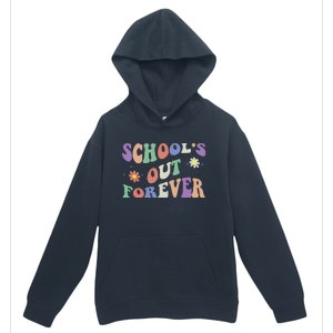 SchoolS Out Forever Teacher Retirement Boho Flower Urban Pullover Hoodie