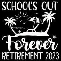 Schools Out Forever Retirement Cooling Performance Crew T-Shirt