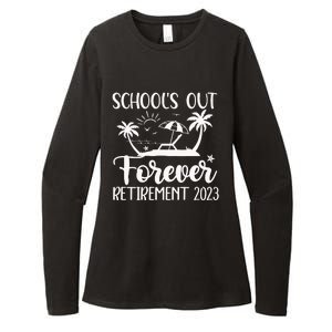 Schools Out Forever Retirement Womens CVC Long Sleeve Shirt