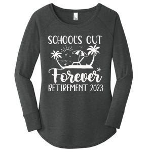 Schools Out Forever Retirement Women's Perfect Tri Tunic Long Sleeve Shirt