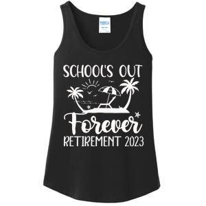 Schools Out Forever Retirement Ladies Essential Tank