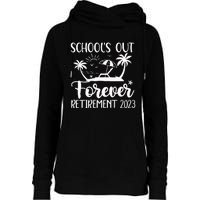 Schools Out Forever Retirement Womens Funnel Neck Pullover Hood