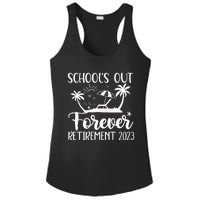 Schools Out Forever Retirement Ladies PosiCharge Competitor Racerback Tank