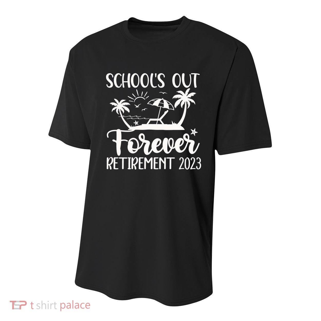 Schools Out Forever Retirement Youth Performance Sprint T-Shirt