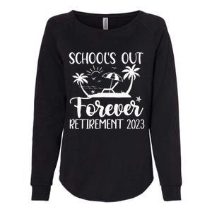 Schools Out Forever Retirement Womens California Wash Sweatshirt