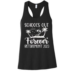 Schools Out Forever Retirement Women's Racerback Tank