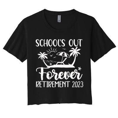 Schools Out Forever Retirement Crop Top