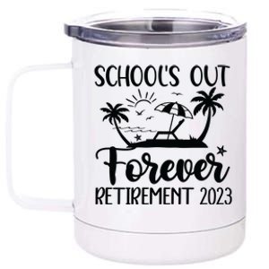 Schools Out Forever Retirement 12 oz Stainless Steel Tumbler Cup