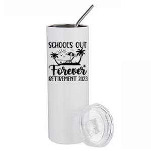 Schools Out Forever Retirement Stainless Steel Tumbler