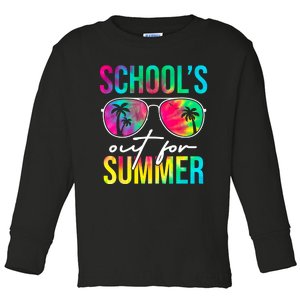 Schools Out For Summer Graduation Students Teacher Toddler Long Sleeve Shirt