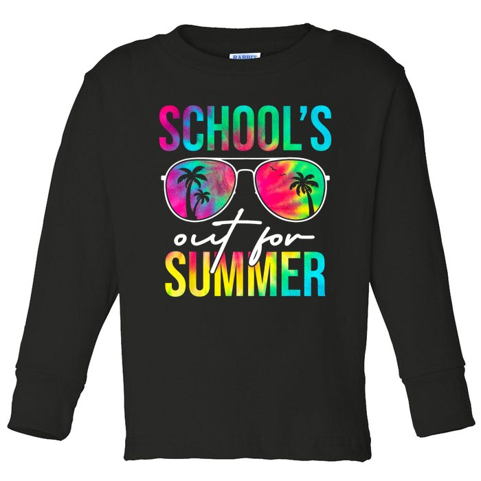 Schools Out For Summer Graduation Students Teacher Toddler Long Sleeve Shirt