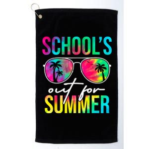 Schools Out For Summer Graduation Students Teacher Platinum Collection Golf Towel