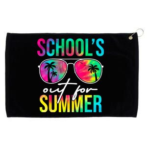 Schools Out For Summer Graduation Students Teacher Grommeted Golf Towel