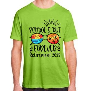 SchoolS Out Forever Retired Teacher Retirement 2025 Adult ChromaSoft Performance T-Shirt