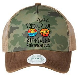 SchoolS Out Forever Retired Teacher Retirement 2025 Legacy Tie Dye Trucker Hat