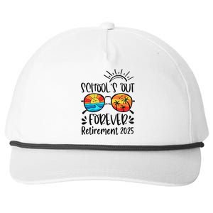 SchoolS Out Forever Retired Teacher Retirement 2025 Snapback Five-Panel Rope Hat