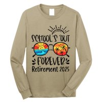 SchoolS Out Forever Retired Teacher Retirement 2025 Long Sleeve Shirt