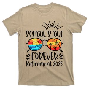 SchoolS Out Forever Retired Teacher Retirement 2025 T-Shirt