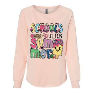 Schools Out For Summer Teacher Boy Girl Summer Vacation Womens California Wash Sweatshirt