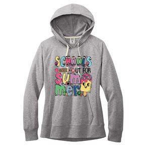 Schools Out For Summer Teacher Boy Girl Summer Vacation Women's Fleece Hoodie