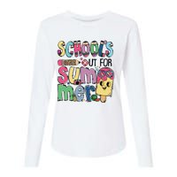 Schools Out For Summer Teacher Boy Girl Summer Vacation Womens Cotton Relaxed Long Sleeve T-Shirt