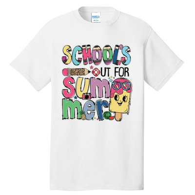 Schools Out For Summer Teacher Boy Girl Summer Vacation Tall T-Shirt