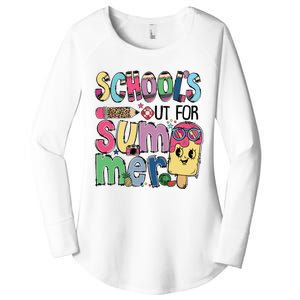 Schools Out For Summer Teacher Boy Girl Summer Vacation Women's Perfect Tri Tunic Long Sleeve Shirt