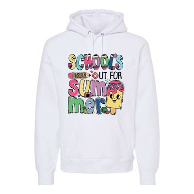 Schools Out For Summer Teacher Boy Girl Summer Vacation Premium Hoodie