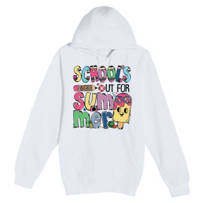 Schools Out For Summer Teacher Boy Girl Summer Vacation Premium Pullover Hoodie