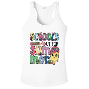 Schools Out For Summer Teacher Boy Girl Summer Vacation Ladies PosiCharge Competitor Racerback Tank