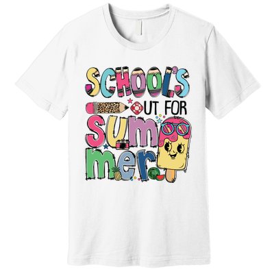 Schools Out For Summer Teacher Boy Girl Summer Vacation Premium T-Shirt