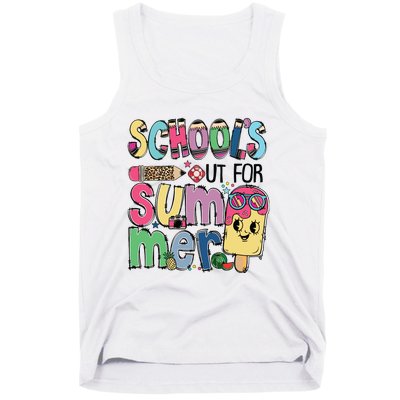 Schools Out For Summer Teacher Boy Girl Summer Vacation Tank Top