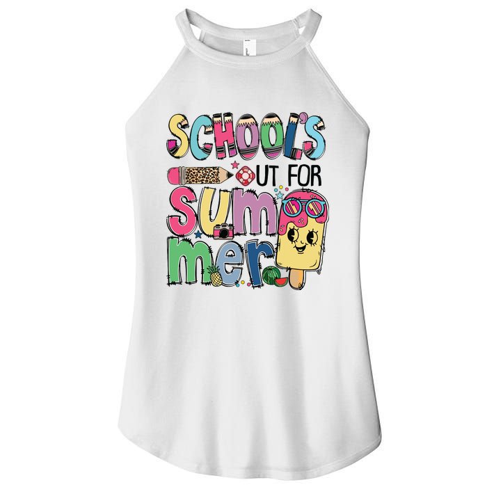 Schools Out For Summer Teacher Boy Girl Summer Vacation Women's Perfect Tri Rocker Tank