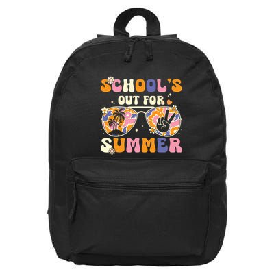 Schools Out For Summer Teacher Last Day Of School 16 in Basic Backpack