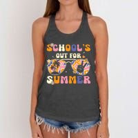 Schools Out For Summer Teacher Last Day Of School Women's Knotted Racerback Tank