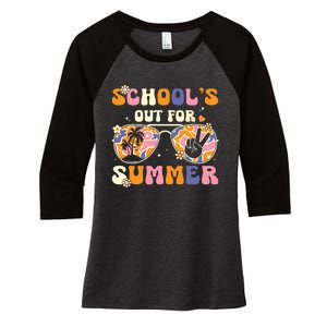 Schools Out For Summer Teacher Last Day Of School Women's Tri-Blend 3/4-Sleeve Raglan Shirt