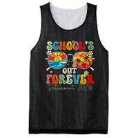 Schools Out Forever Retired Teacher Retirement 2024 Mesh Reversible Basketball Jersey Tank