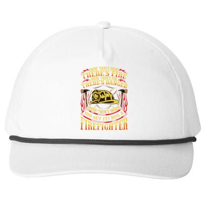 Support Our First Responders Hug A Firefighter Recognition Gift Snapback Five-Panel Rope Hat