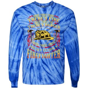 Support Our First Responders Hug A Firefighter Recognition Gift Tie-Dye Long Sleeve Shirt