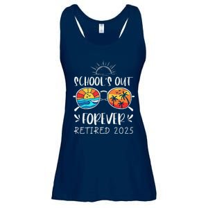 Schools Out Forever School Teacher Retired 2025 Retirement Ladies Essential Flowy Tank