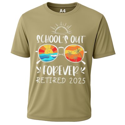 Schools Out Forever School Teacher Retired 2025 Retirement Performance Shirt