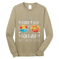 Schools Out Forever School Teacher Retired 2025 Retirement Long Sleeve Shirt