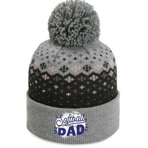 Softball Dad The Baniff Cuffed Pom Beanie