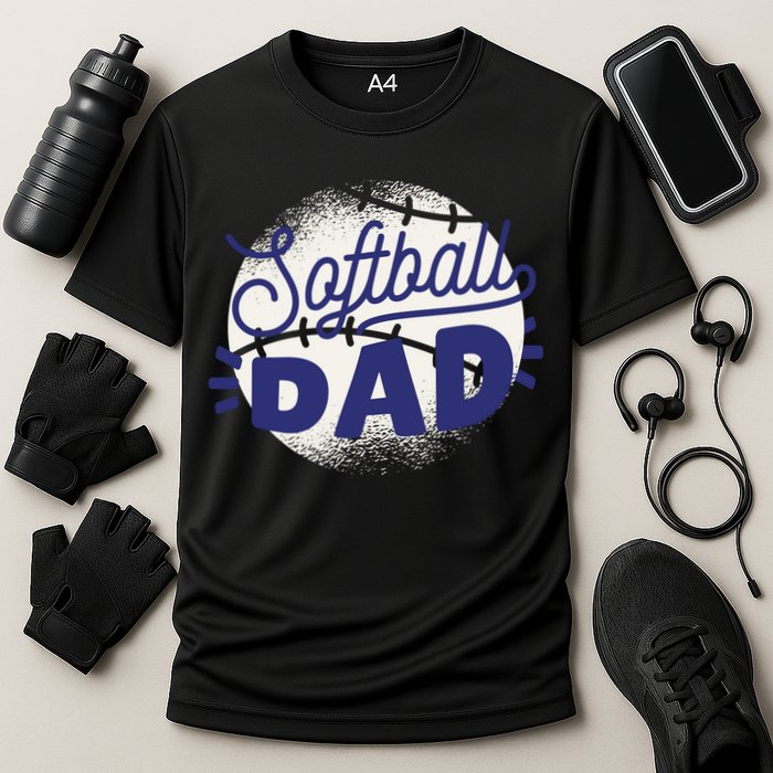 Softball Dad Cooling Performance Crew T-Shirt
