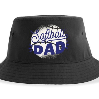 Softball Dad Sustainable Bucket Hat