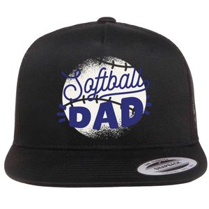 Softball Dad Flat Bill Trucker Hat