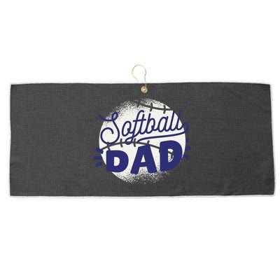 Softball Dad Large Microfiber Waffle Golf Towel