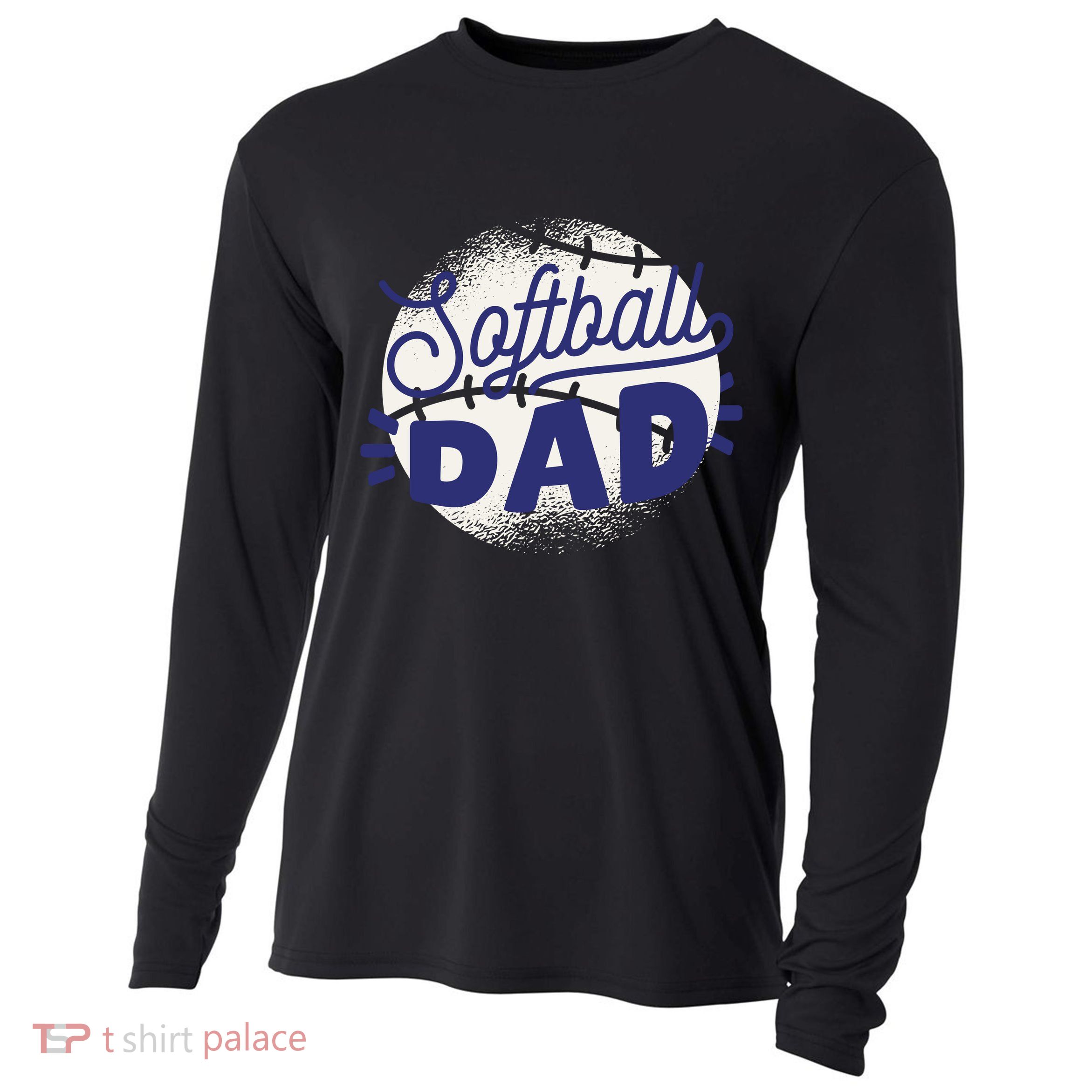 Softball Dad Cooling Performance Long Sleeve Crew