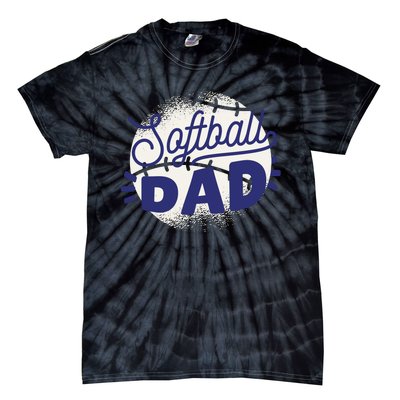 Softball Dad Tie-Dye T-Shirt